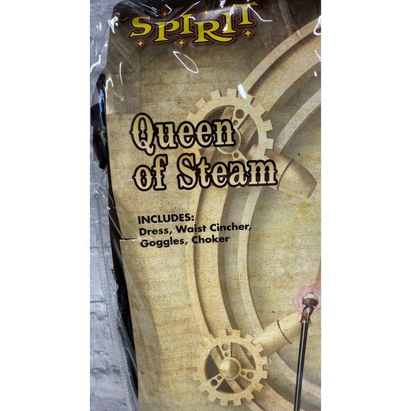 Spirit Halloween Womens Queen of Streampunk Costume Dress Size XL New - Picture 4 of 5
